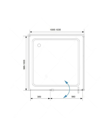 Душевой уголок RGW Stilvoll SV-34 100х100 06323400-014 профиль Черный матовый стекло прозрачное