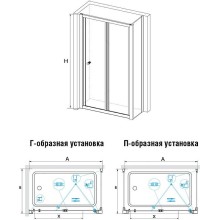 Душевой уголок RGW Classic CL-41 75х80 040941758-011 профиль Хром стекло прозрачное