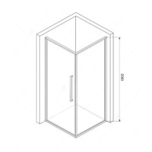 Душевой уголок RGW Stilvoll SV-35 90х90 06323599-011 профиль Хром стекло прозрачное