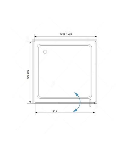 Душевой уголок RGW Stilvoll SV-43 100х80 06324308-011 профиль Хром стекло прозрачное