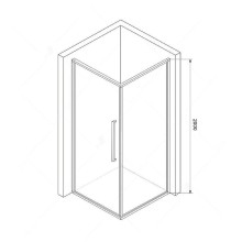 Душевой уголок RGW Stilvoll SV-43 100х90 06324309-011 профиль Хром стекло прозрачное