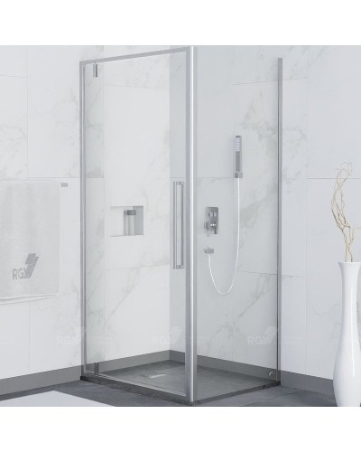 Душевой уголок RGW Stilvoll SV-43 90х100 06324390-011 профиль Хром стекло прозрачное