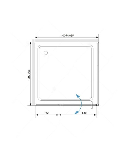 Душевой уголок RGW Stilvoll SV-44 100х90 06324409-011 профиль Хром стекло прозрачное