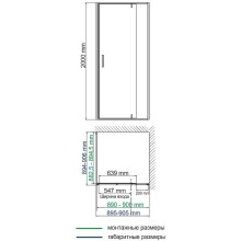 Душевой уголок WasserKRAFT Aisch 90x90 55P03 профиль Матовое золото стекло прозрачное