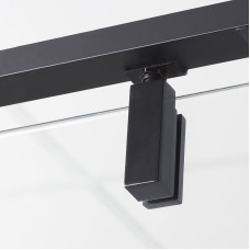 Душевой уголок WasserKRAFT Elbe 90x80 74P20 профиль Черный стекло прозрачное