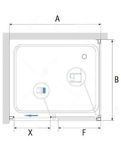 Душевой уголок RGW Passage PA-76 180х70 35087687-11 профиль Хром стекло прозрачное