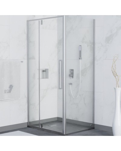 Душевой уголок RGW Stilvoll SV-34 100х100 06323400-11 профиль Хром стекло прозрачное