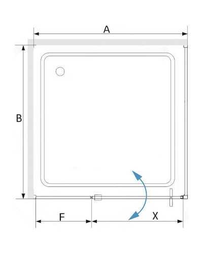Душевой уголок RGW Stilvoll SV-34 100х100 06323400-11 профиль Хром стекло прозрачное