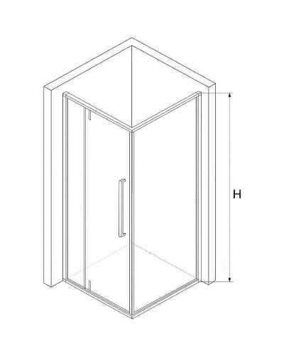 Душевой уголок RGW Stilvoll SV-34 100х100 06323400-11 профиль Хром стекло прозрачное