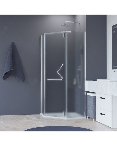 Душевой уголок RGW Hotel HO-081 90х90 350608199-21 профиль Хром стекло матовое-сатинат