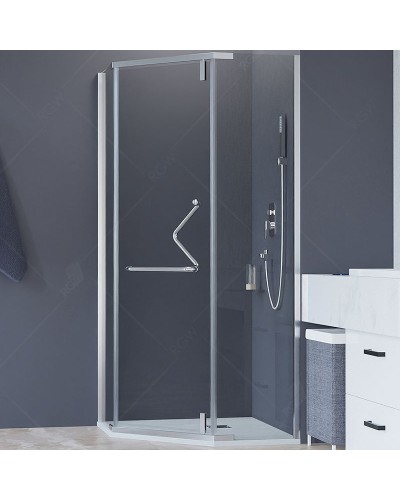 Душевой уголок RGW Hotel HO-081 90х90 350608199-11 профиль Хром стекло прозрачное