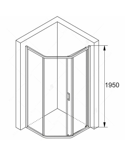 Душевой уголок RGW Passage PA-86 100х120 38088602-11 профиль Хром стекло прозрачное