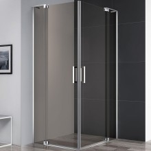 Душевой уголок Cezares Slider 110x80 SLIDER-AH-2-70/80-100/110-BR-Cr профиль Хром стекло бронзовое