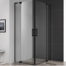 Душевой уголок Cezares Slider 90x80 SLIDER-AH-2-70/80-80/90-C-NERO профиль Черный матовый стекло прозрачное