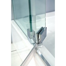 Душевой уголок Cezares Slider 90x80 SLIDER-AH-2-70/80-80/90-GRIGIO-Cr профиль Хром стекло серое