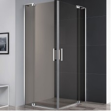 Душевой уголок Cezares Slider 100x80 SLIDER-AH-2-70/80-90/100-BR-Cr профиль Хром стекло бронзовое