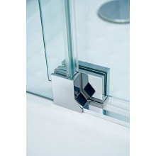 Душевой уголок Cezares Slider 100x80 SLIDER-AH-2-70/80-90/100-BR-Cr профиль Хром стекло бронзовое