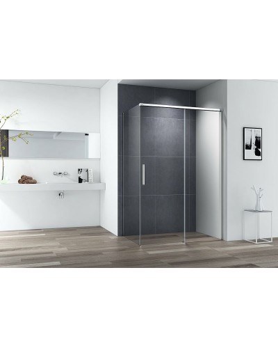 Душевой уголок Cezares Duet Soft-М 110x100 DUET SOFT-M-AH-1-110/100-C-Cr профиль Хром стекло прозрачное