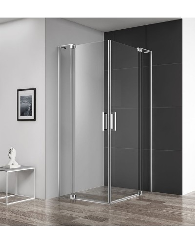 Душевой уголок Cezares Slider 100x80 SLIDER-AH-2-70/80-90/100-C-Cr профиль Хром стекло прозрачное