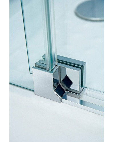 Душевой уголок Cezares Slider 100x80 SLIDER-AH-2-70/80-90/100-C-NERO профиль Черный матовый стекло прозрачное