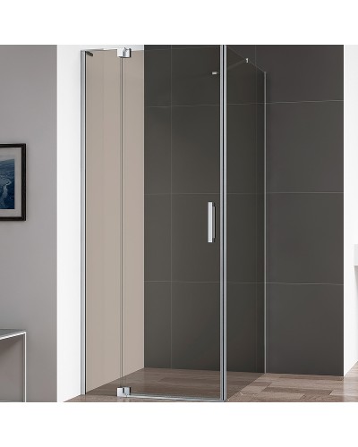 Душевой уголок Cezares Slider 100x90 SLIDER-AH-1-90-90/100-BR-Cr профиль Хром стекло бронзовое