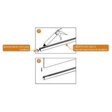 Душевая перегородка Cezares Liberta 110 LIBERTA-L-2-110-BR-Cr профиль Хром стекло бронзовое