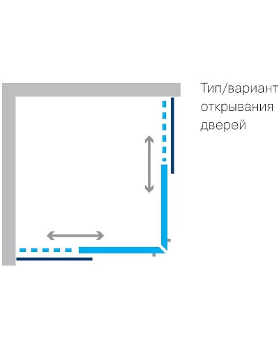 Душевой уголок Koller Pool Grace 120X80 G12080SG профиль Хром стекло рифленое