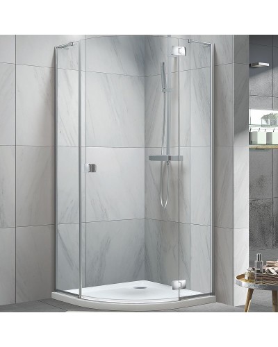 Душевой уголок Koller Pool Neon 90X90 N90RС профиль Хром стекло прозрачное