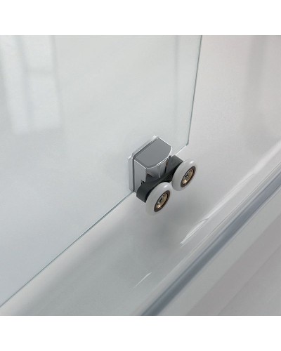 Душевой уголок Koller Pool Round 80X80 R80RG профиль Хром стекло рифленое