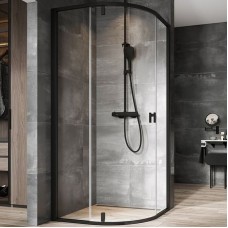 Душевой уголок Ravak Nexty NSKK3-90 90x90 3O677300Z1 профиль Черный стекло Transparent