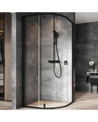 Душевой уголок Ravak Nexty NSKK3-90 90x90 3O677300Z1 профиль Черный стекло Transparent