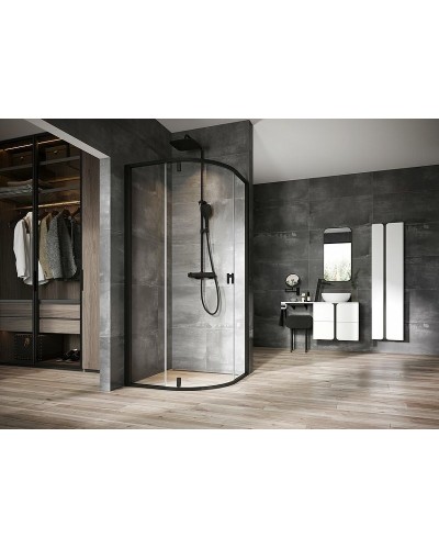 Душевой уголок Ravak Nexty NSKK3-90 90x90 3O677300Z1 профиль Черный стекло Transparent