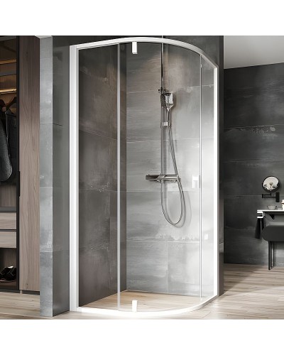 Душевой уголок Ravak Nexty NSKK3-80 80x80 3O644101Z1 профиль Белый стекло Transparent