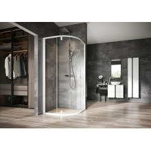 Душевой уголок Ravak Nexty NSKK3-80 80x80 3O644101Z1 профиль Белый стекло Transparent