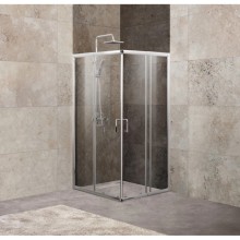 Душевой уголок 85-100х85-100 см BelBagno UNIQUE-A-2-85/100-P-Cr текстурное стекло