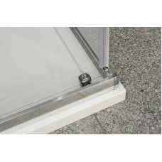 Душевой уголок 100-115x80 см BelBagno UNIQUE-AH-1-100/115-80-P-Cr текстурное стекло