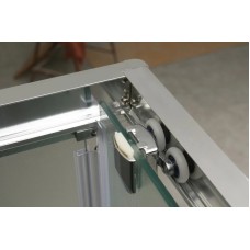 Душевой уголок 100-115x90 см BelBagno UNIQUE-AH-1-100/115-90-P-Cr текстурное стекло