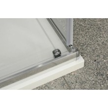 Душевой уголок 100-115x90 см BelBagno UNIQUE-AH-1-100/115-90-P-Cr текстурное стекло