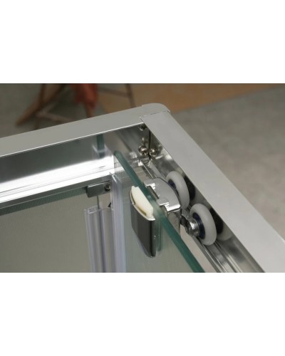 Душевой уголок 110-125x80 см BelBagno UNIQUE-AH-1-110/125-80-P-Cr текстурное стекло