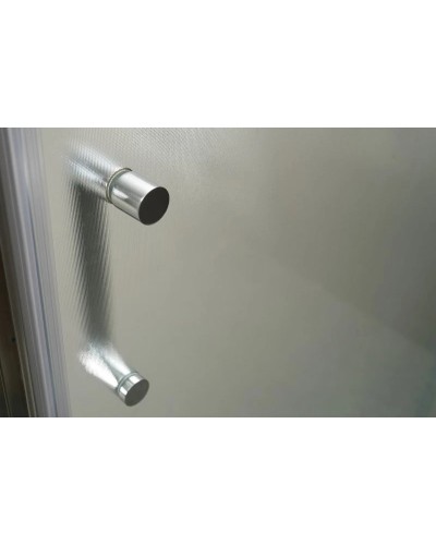 Душевой уголок 120-135x100 см BelBagno UNIQUE-AH-1-120/135-100-P-Cr текстурное стекло