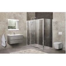 Душевой уголок 150-180x80 см BelBagno UNIQUE-AH-21-150/180-80-C-Cr прозрачное