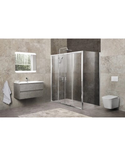 Душевой уголок 170-200x80 см BelBagno UNIQUE-AH-21-170/200-80-C-Cr прозрачное
