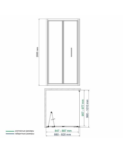 Душевой уголок WasserKRAFT Weser 90x100 78F18 профиль Хром стекло прозрачное