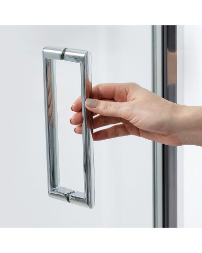 Душевой уголок WasserKRAFT Weser 100x90 78F22 профиль Хром стекло прозрачное