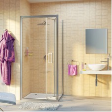 Душевой уголок WasserKRAFT Weser 100x90 78F22 профиль Хром стекло прозрачное