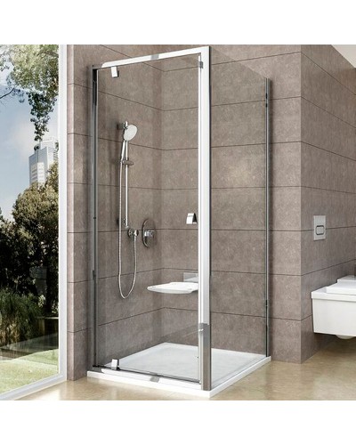 Душевой уголок Ravak Pivot PDOP1+PPS 90х80 03G70C00Z1+90G40C00Z1 профиль Хром стекло Transparent