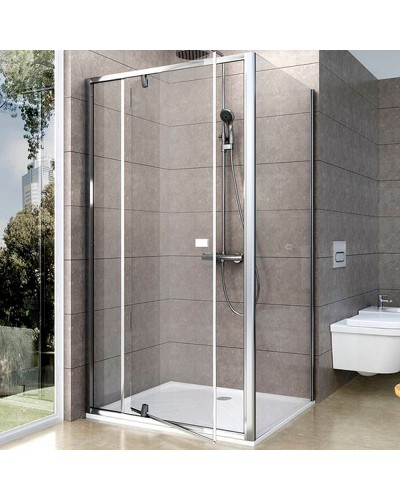 Душевой уголок Ravak Pivot PDOP2+PPS 120х80 03GG0C00Z1+90G40C00Z1 профиль Хром стекло Transparent