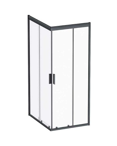 Душевой уголок AM.PM Gem 100х80 W90G-404-100280-BT профиль Черный матовый стекло прозрачное