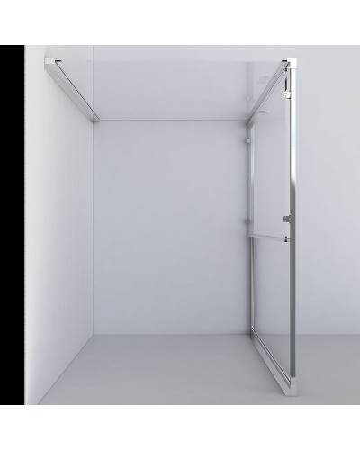 Душевой уголок Vincea Garda 120х90 VSR-1G9012CHB профиль Черный стекло шиншилла