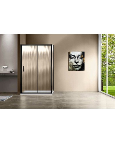 Душевой уголок Vincea Garda 120х90 VSR-1G9012CHB профиль Черный стекло шиншилла